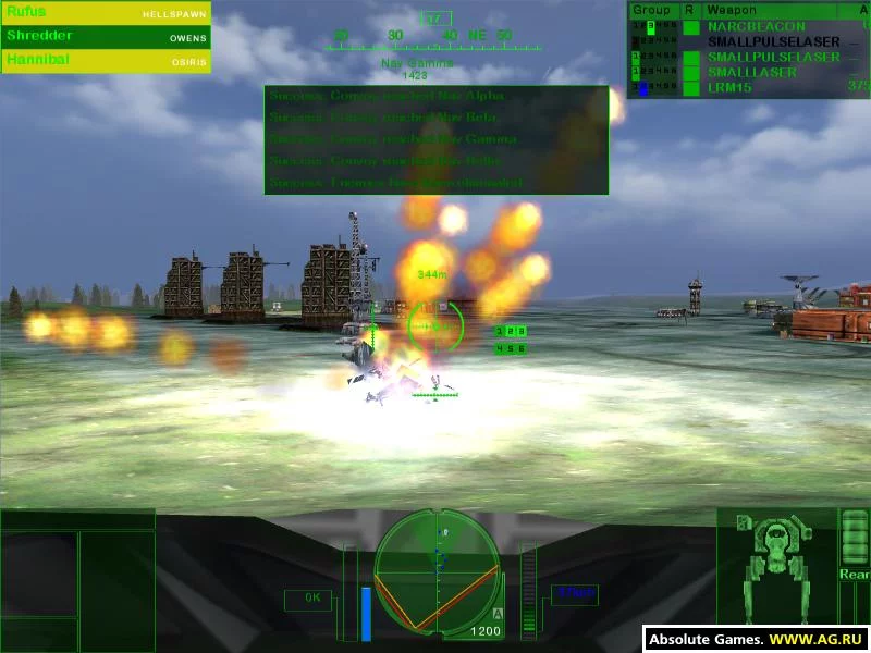 Изображение игры: MechWarrior 4: Mercenaries