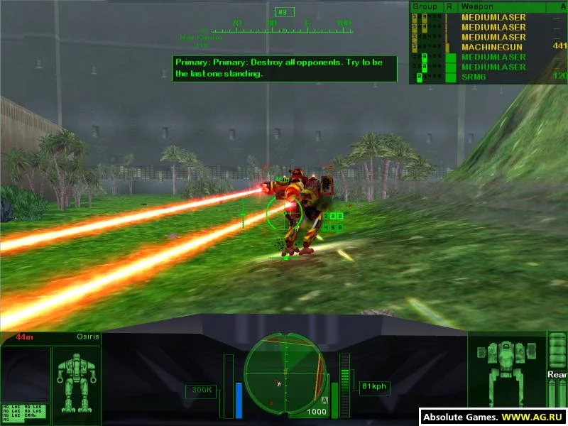 Изображение игры: MechWarrior 4: Mercenaries