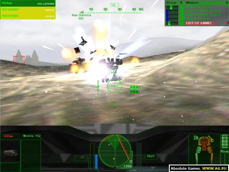 Изображение игры: MechWarrior 4: Mercenaries