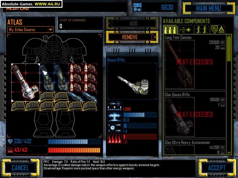 Изображение игры: MechCommander 2