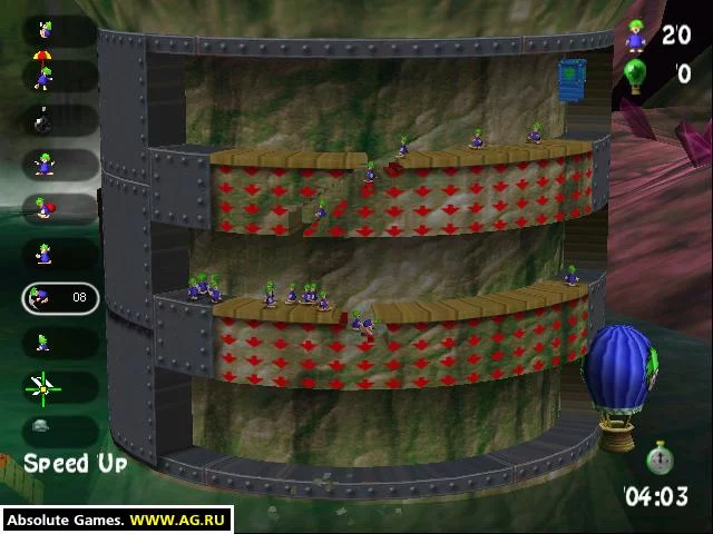 Изображение игры: Lemmings Revolution