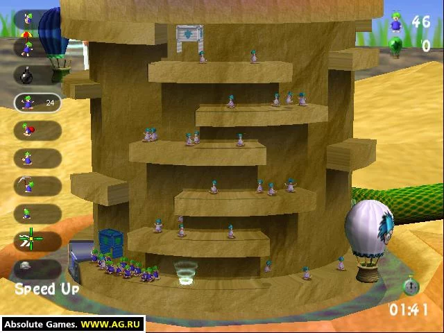 Изображение игры: Lemmings Revolution