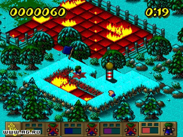 Изображение игры: Lemmings Paintball