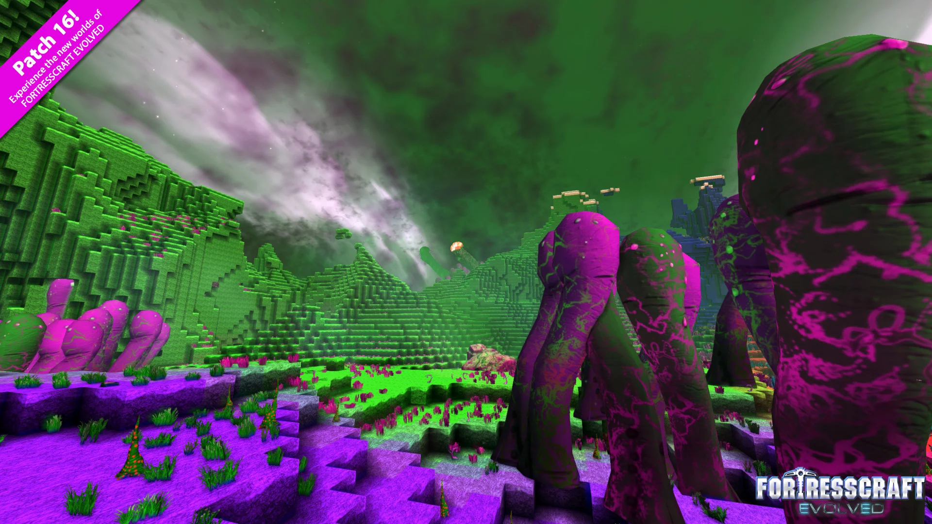 Изображение игры: FortressCraft Evolved!