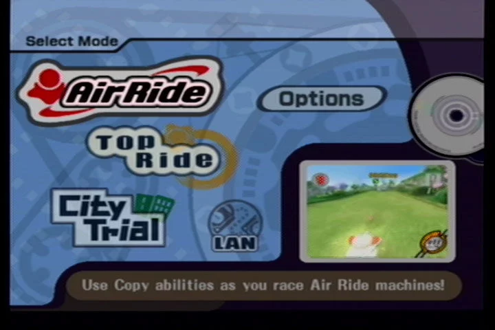 Изображение игры: Kirby Air Ride
