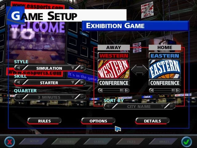 Изображение игры: NBA Live 99