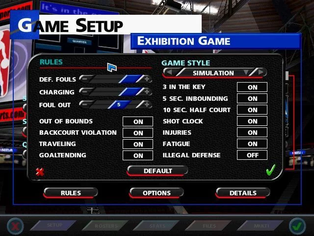 Изображение игры: NBA Live 99