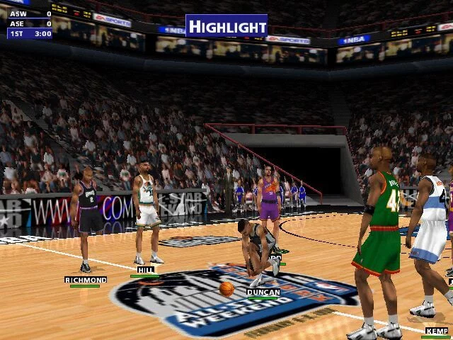 Изображение игры: NBA Live 99