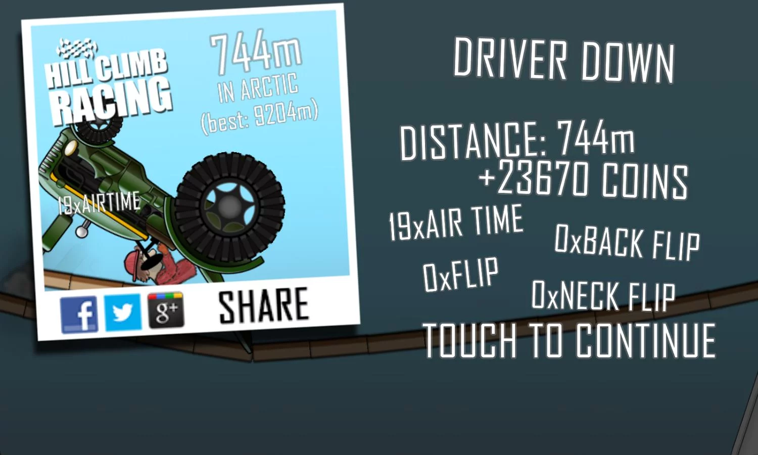 Изображение игры: Hill Climb Racing