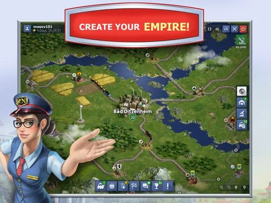 Изображение игры: Rail Nation