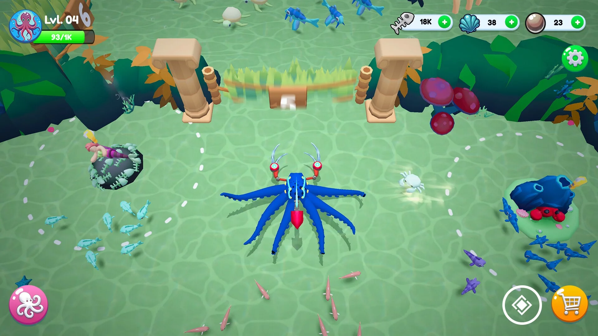 Изображение игры: Octopus Invasion