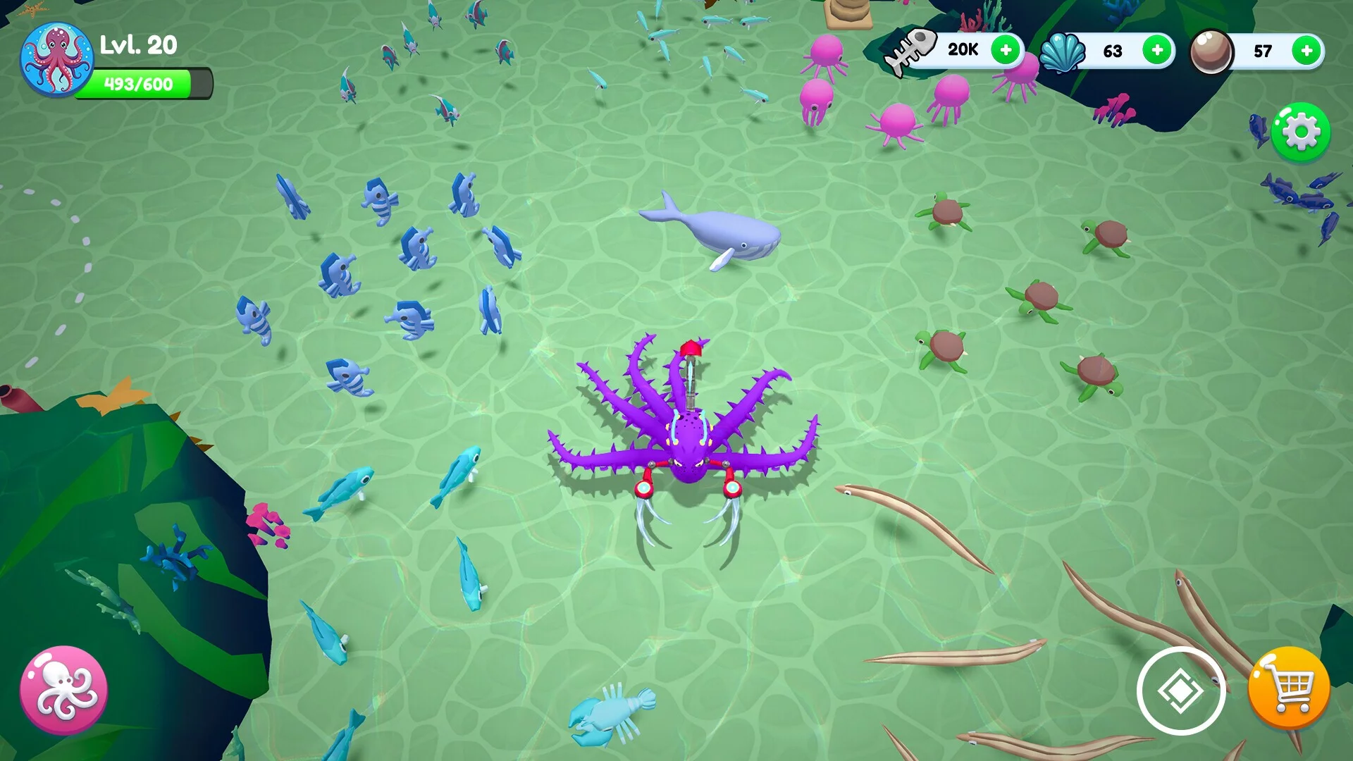 Изображение игры: Octopus Invasion