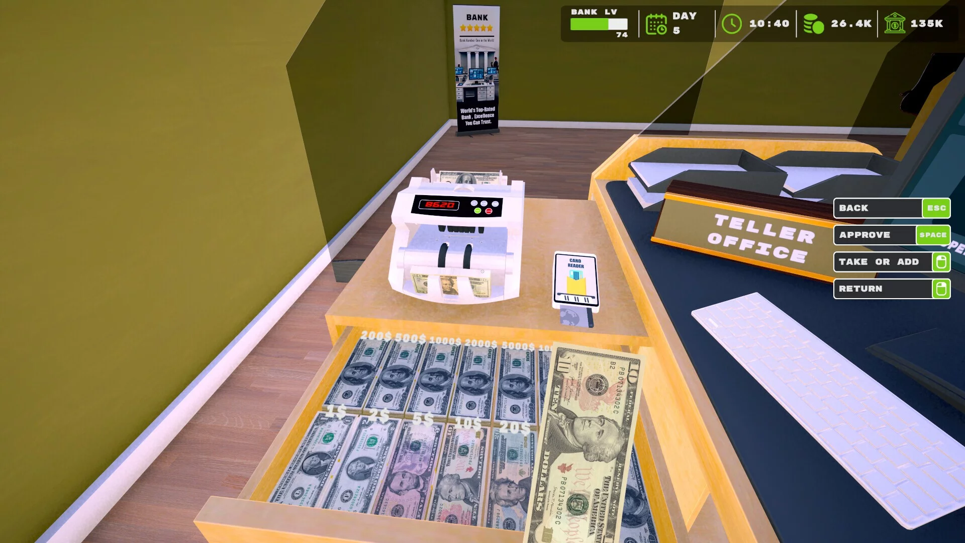 Изображение игры: Bank Simulator