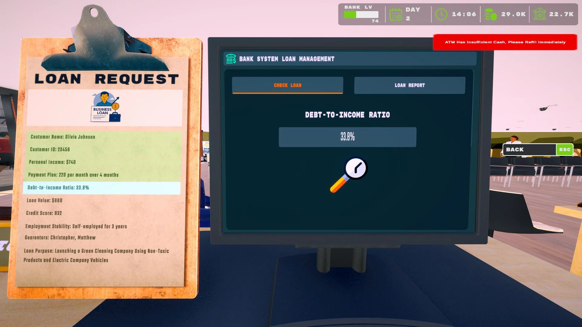 Изображение игры: Bank Simulator