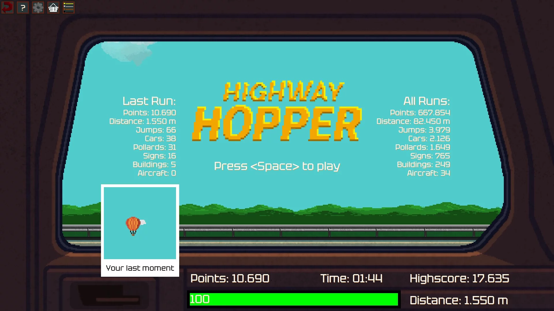 Изображение игры: Highway Hopper