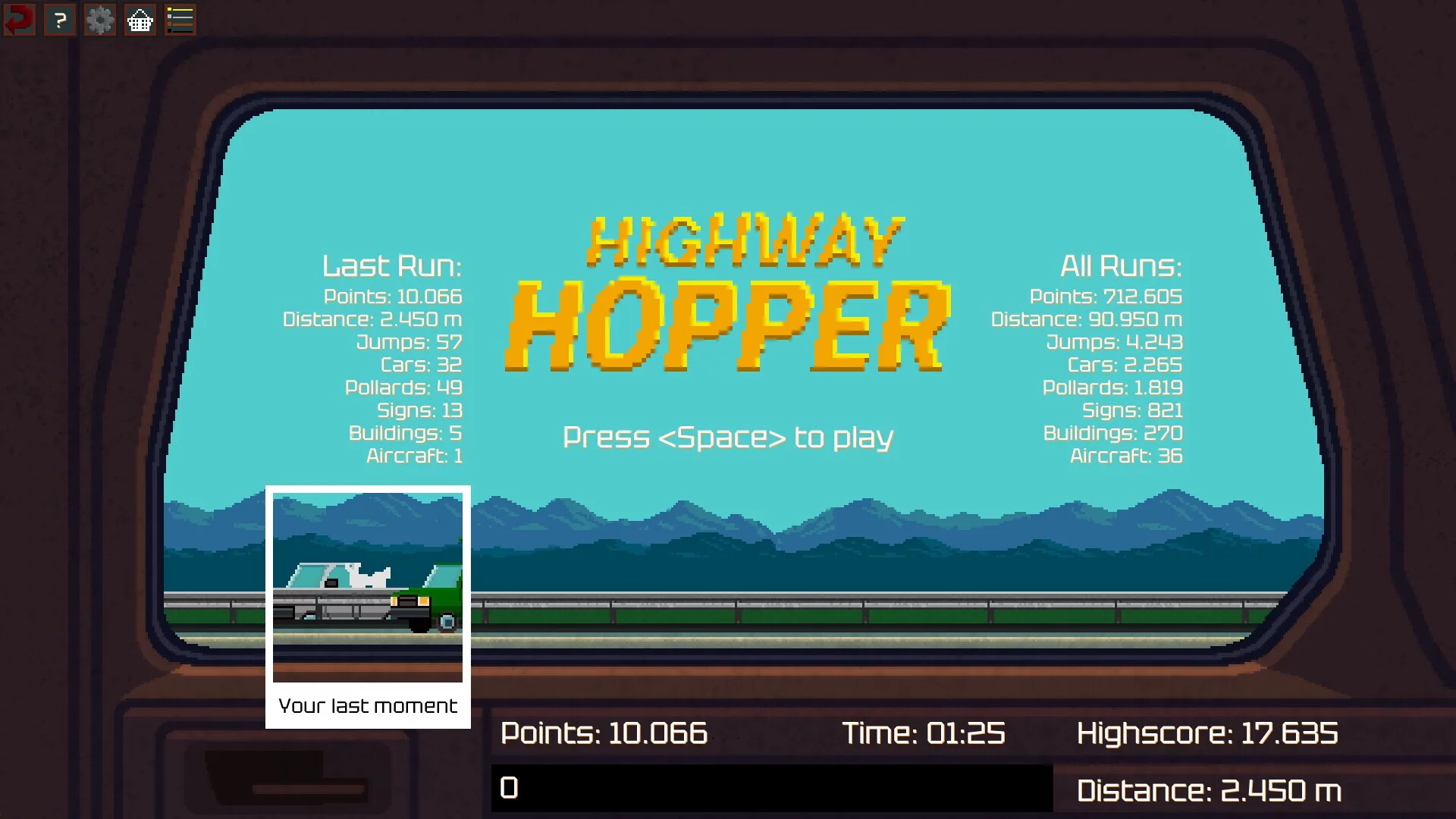 Изображение игры: Highway Hopper