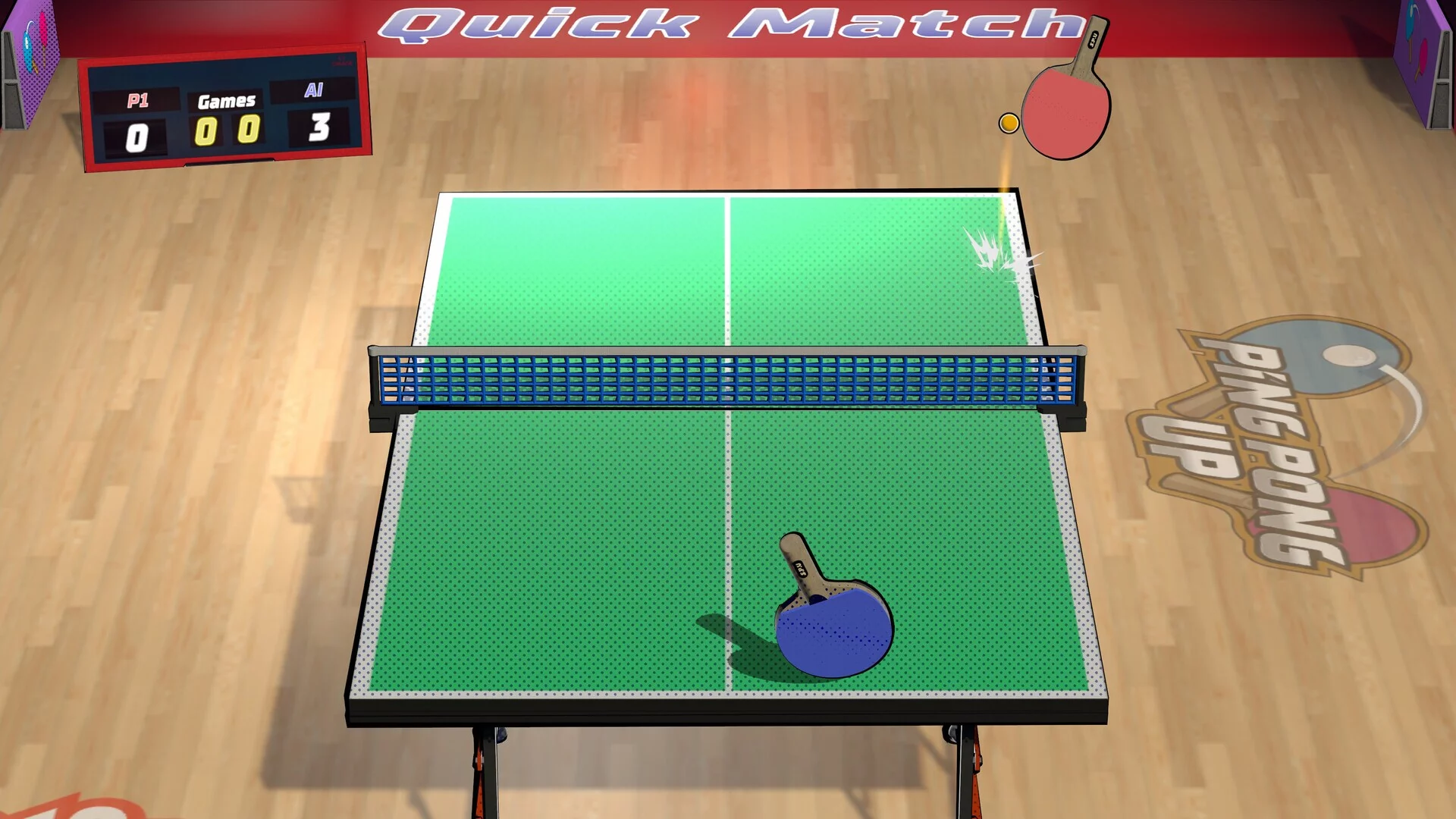 Изображение игры: Ping Pong Up