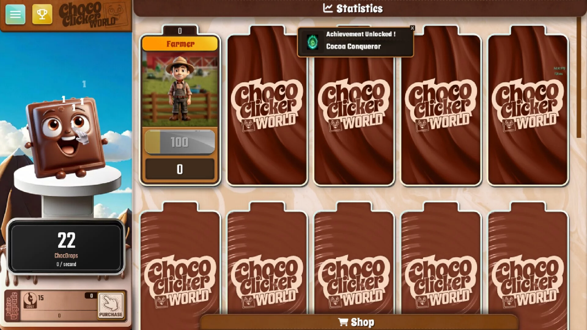 Изображение игры: Choco Clicker World