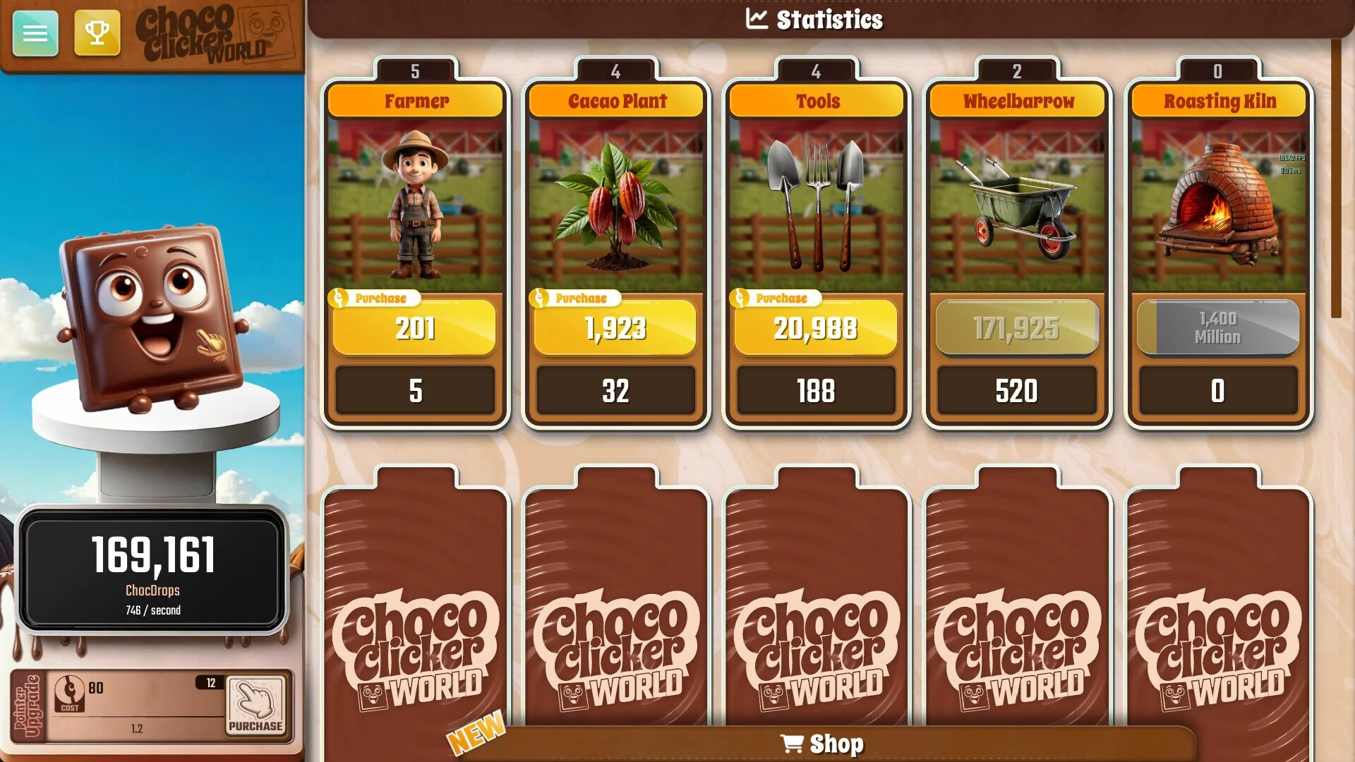 Изображение игры: Choco Clicker World