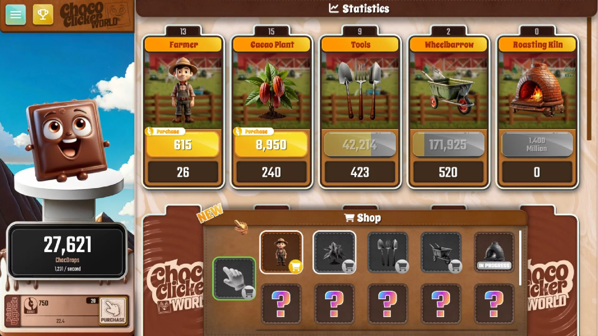 Изображение игры: Choco Clicker World
