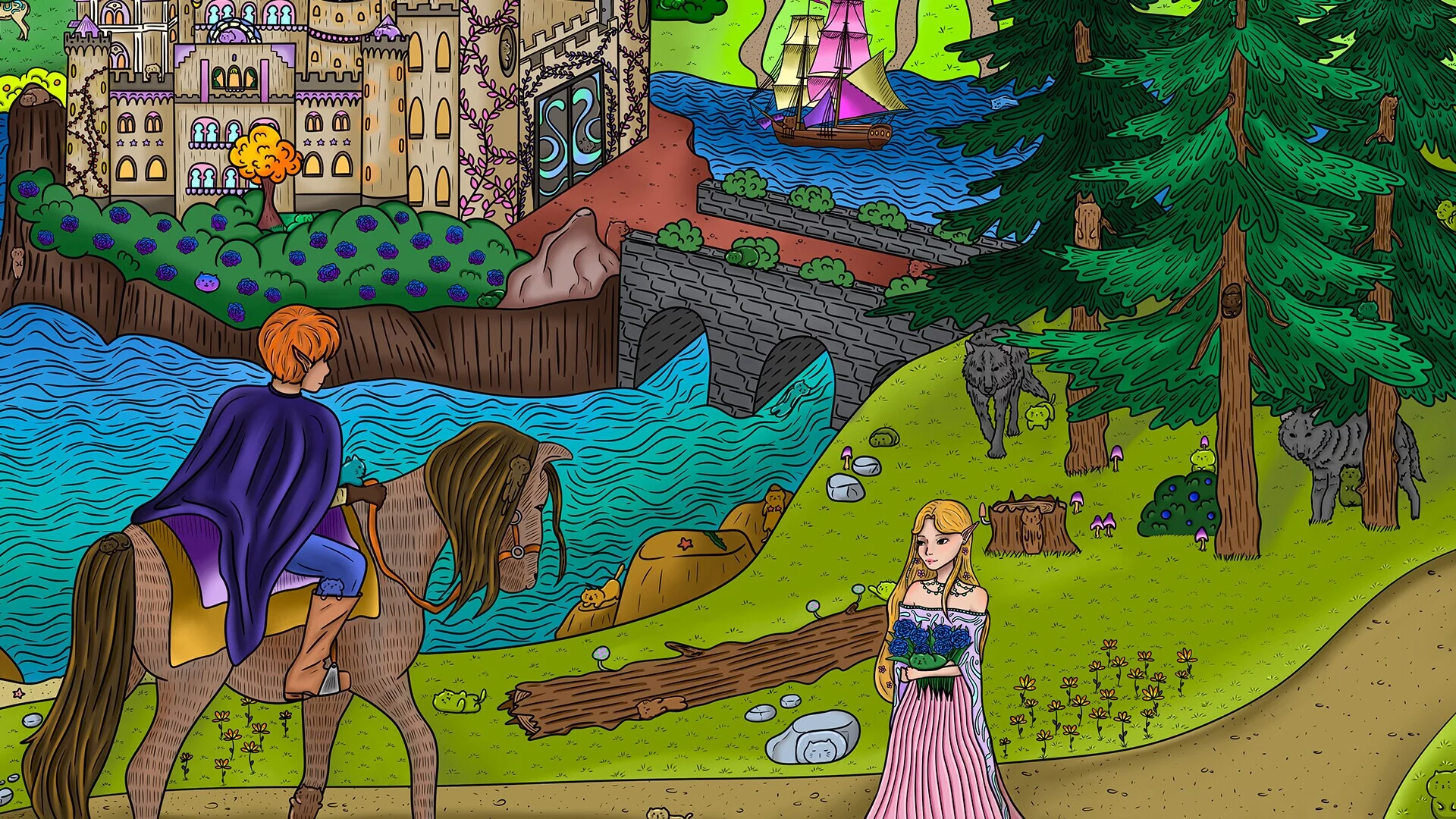 Изображение игры: 100 Fantasy Cats