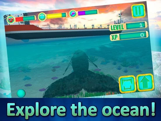 Изображение игры: Ocean Whale Simulator 3D Free