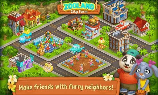 Изображение игры: Farm Zoo: Happy Day in Animal Village and Pet City