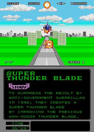 Изображение игры: Super Thunder Blade (1988)