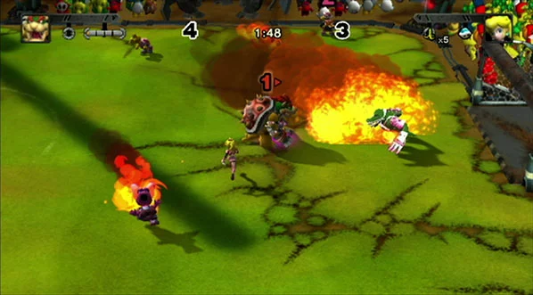 Изображение игры: Mario Strikers Charged
