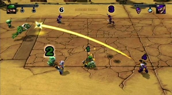 Изображение игры: Mario Strikers Charged