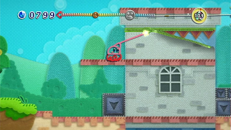 Изображение игры: Kirby's Epic Yarn