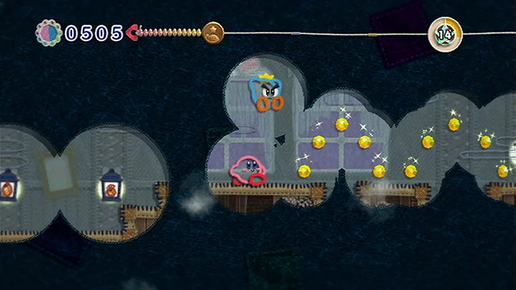 Изображение игры: Kirby's Epic Yarn