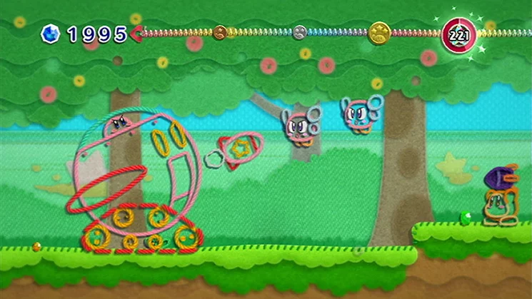 Изображение игры: Kirby's Epic Yarn