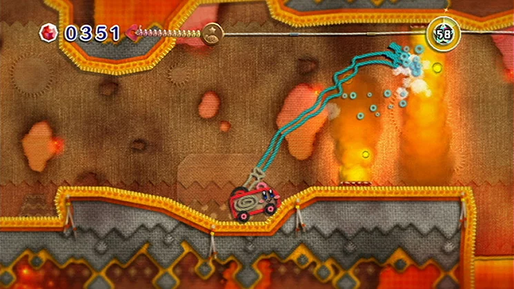 Изображение игры: Kirby's Epic Yarn