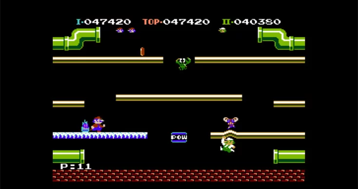Изображение игры: Mario Bros.