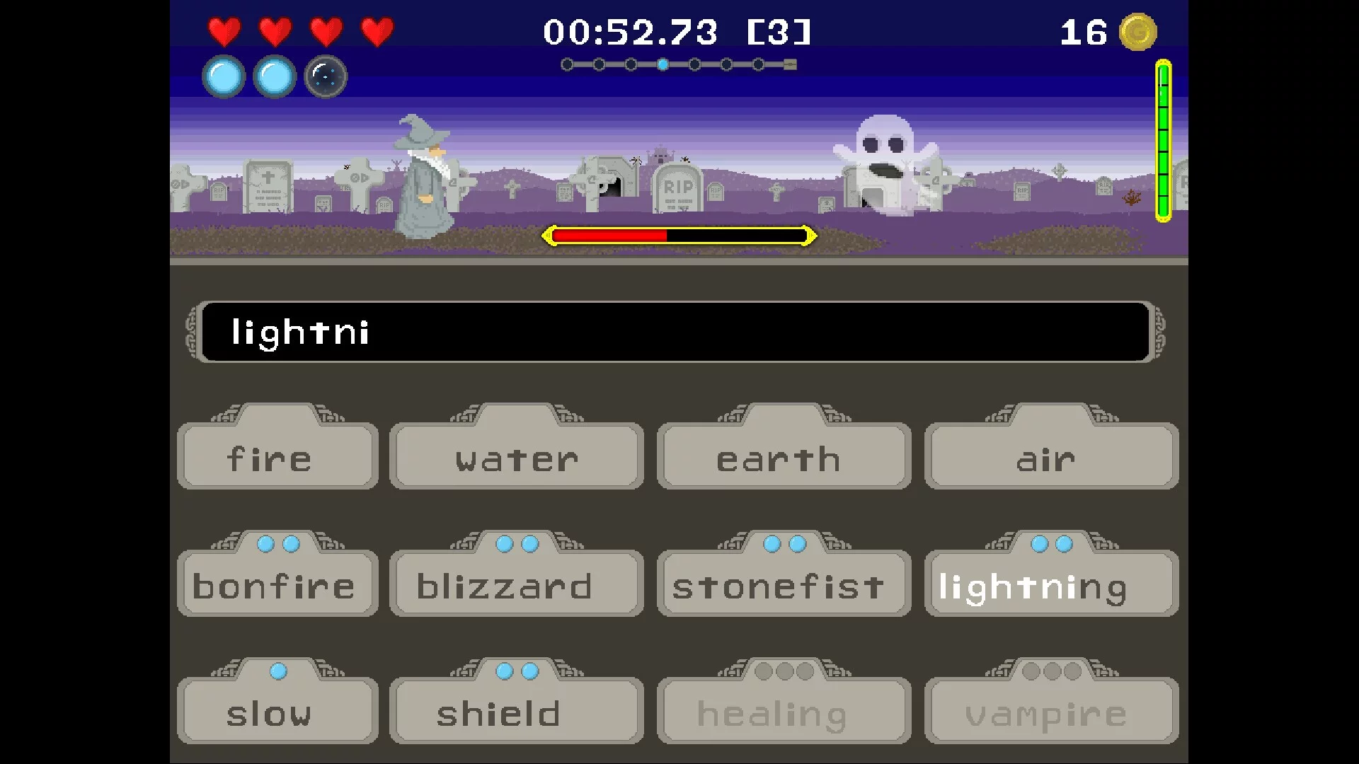 Изображение игры: The Elementalist Typing