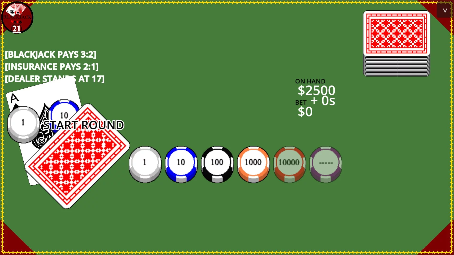 Изображение игры: Blackjack Simple