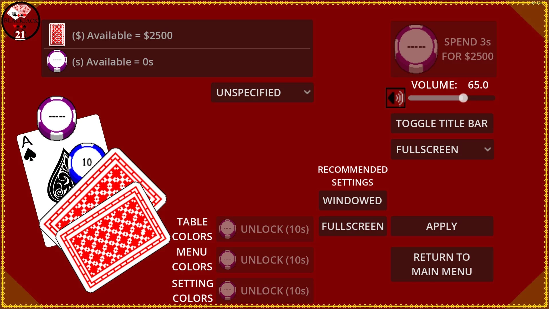 Изображение игры: Blackjack Simple