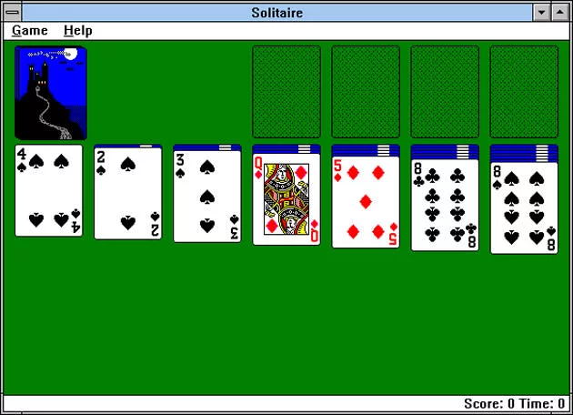 Изображение игры: Microsoft Solitaire
