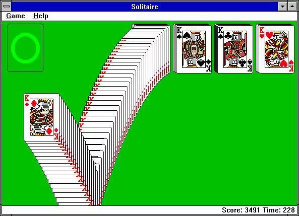 Изображение игры: Microsoft Solitaire