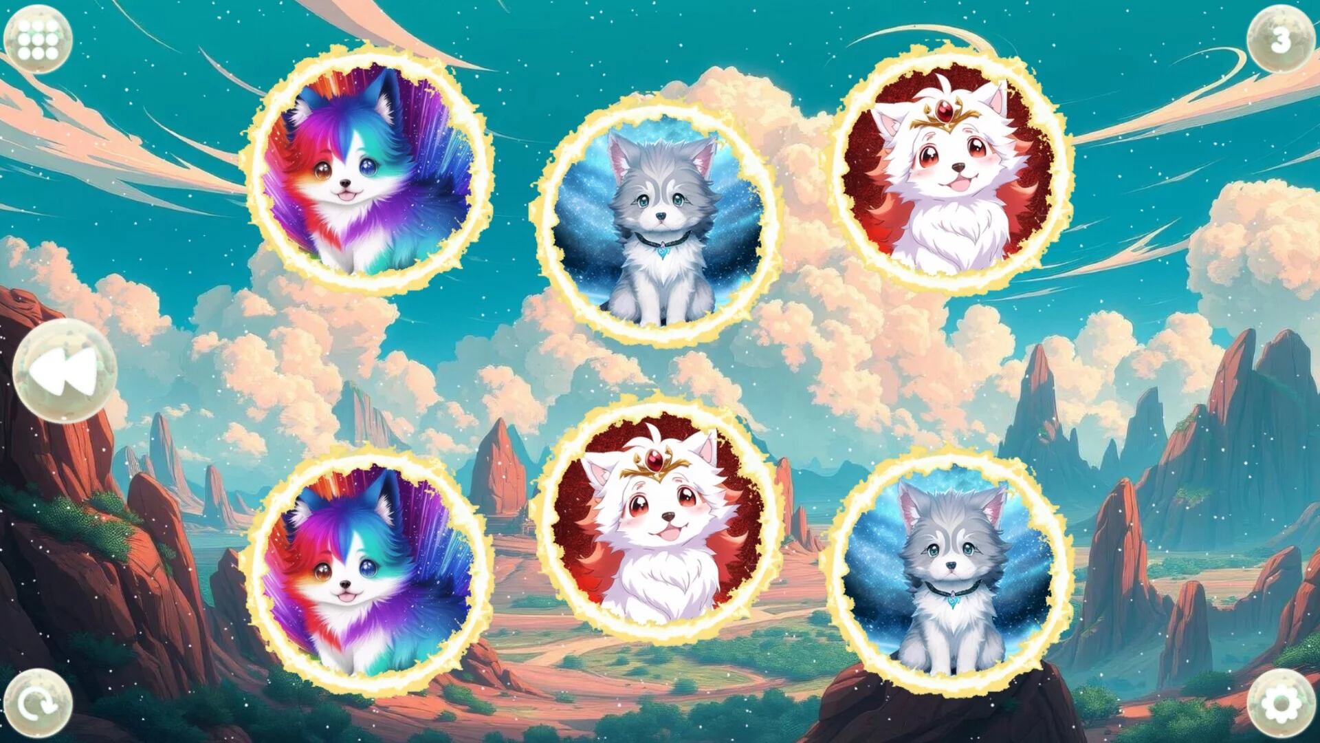 Изображение игры: Anime Dream Match: Dogs