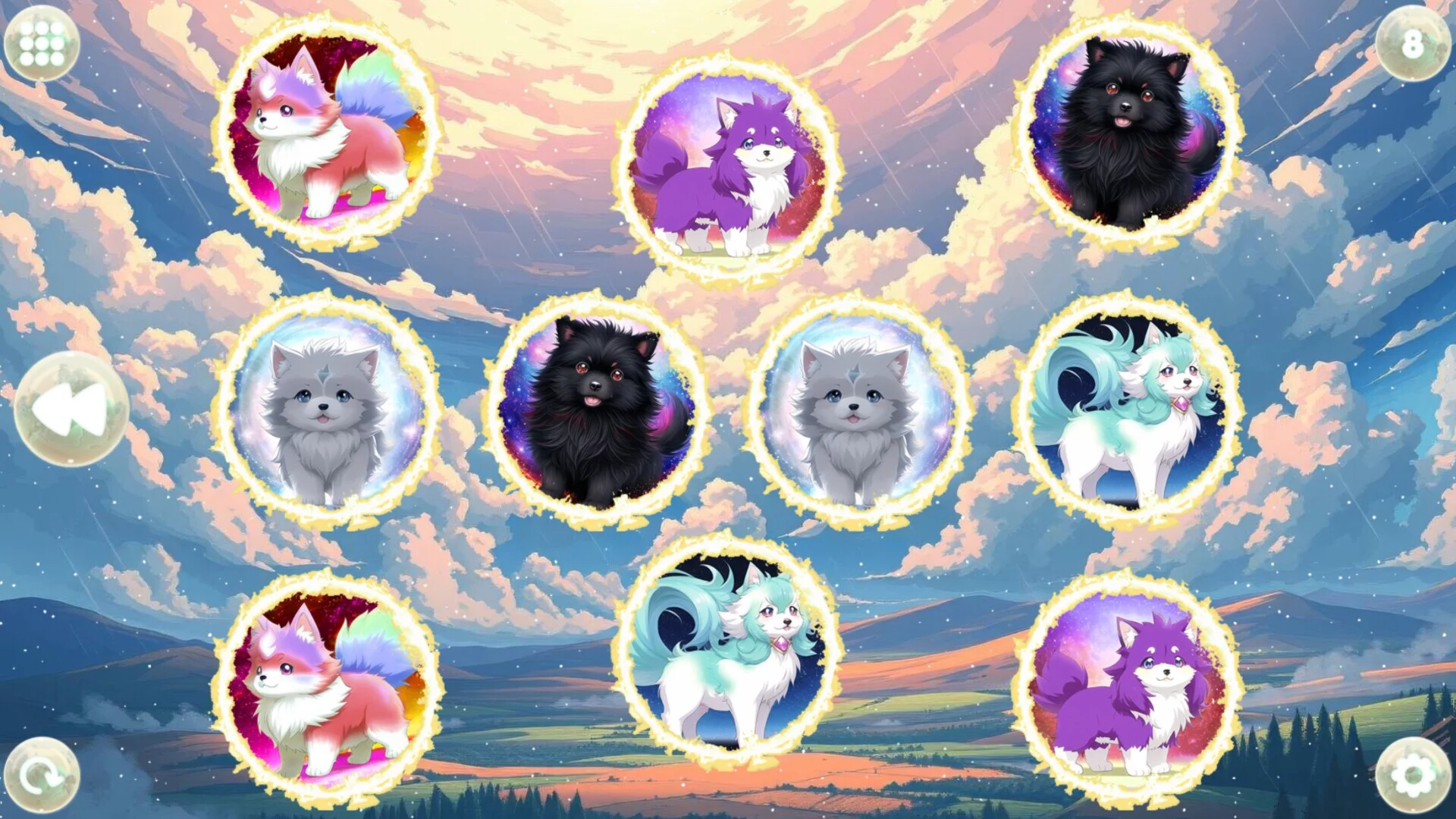 Изображение игры: Anime Dream Match: Dogs