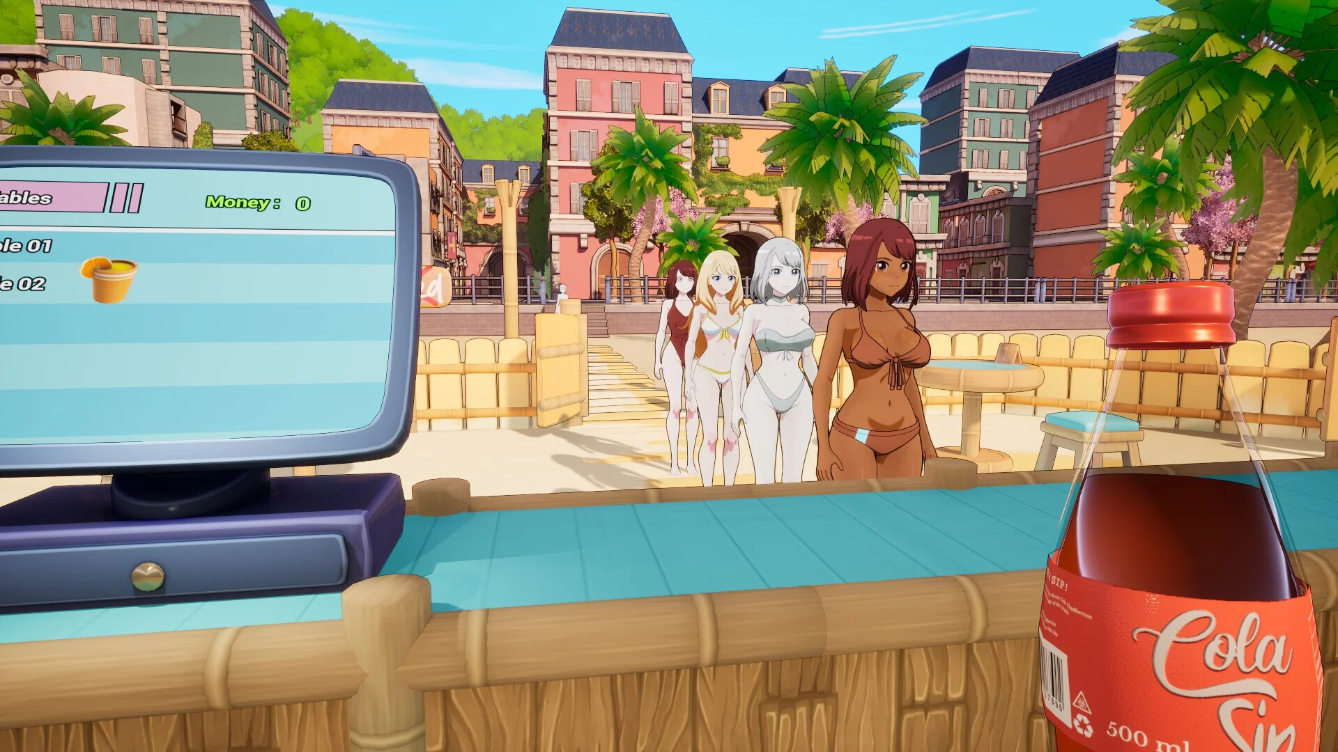 Изображение игры: Waifu Beach Bar