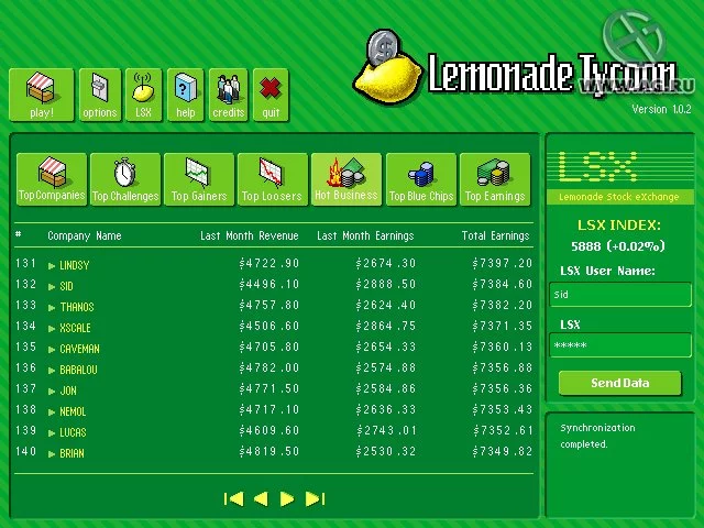 Изображение игры: Lemonade Tycoon