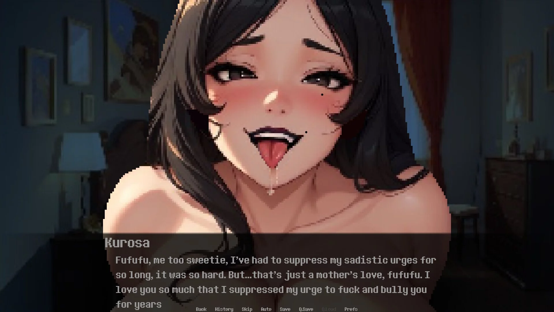 Изображение игры: My Sadistic Yandere Goth Mom Mercilessly Dominates Me