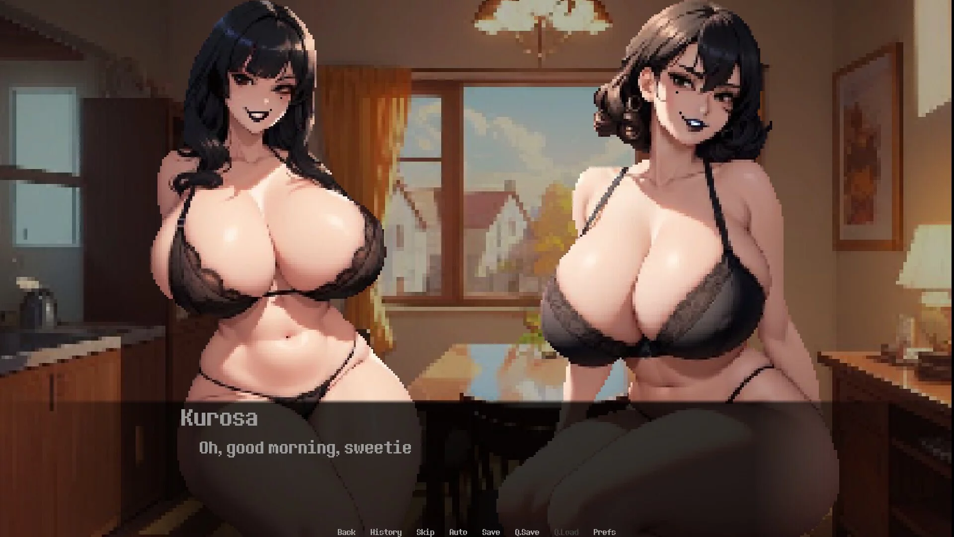 Изображение игры: My Sadistic Yandere Goth Mom Mercilessly Dominates Me