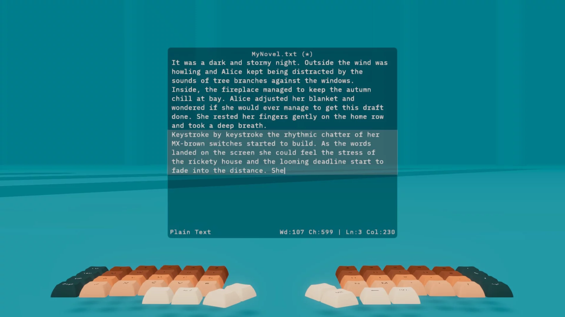 Изображение игры: Typing Simulator