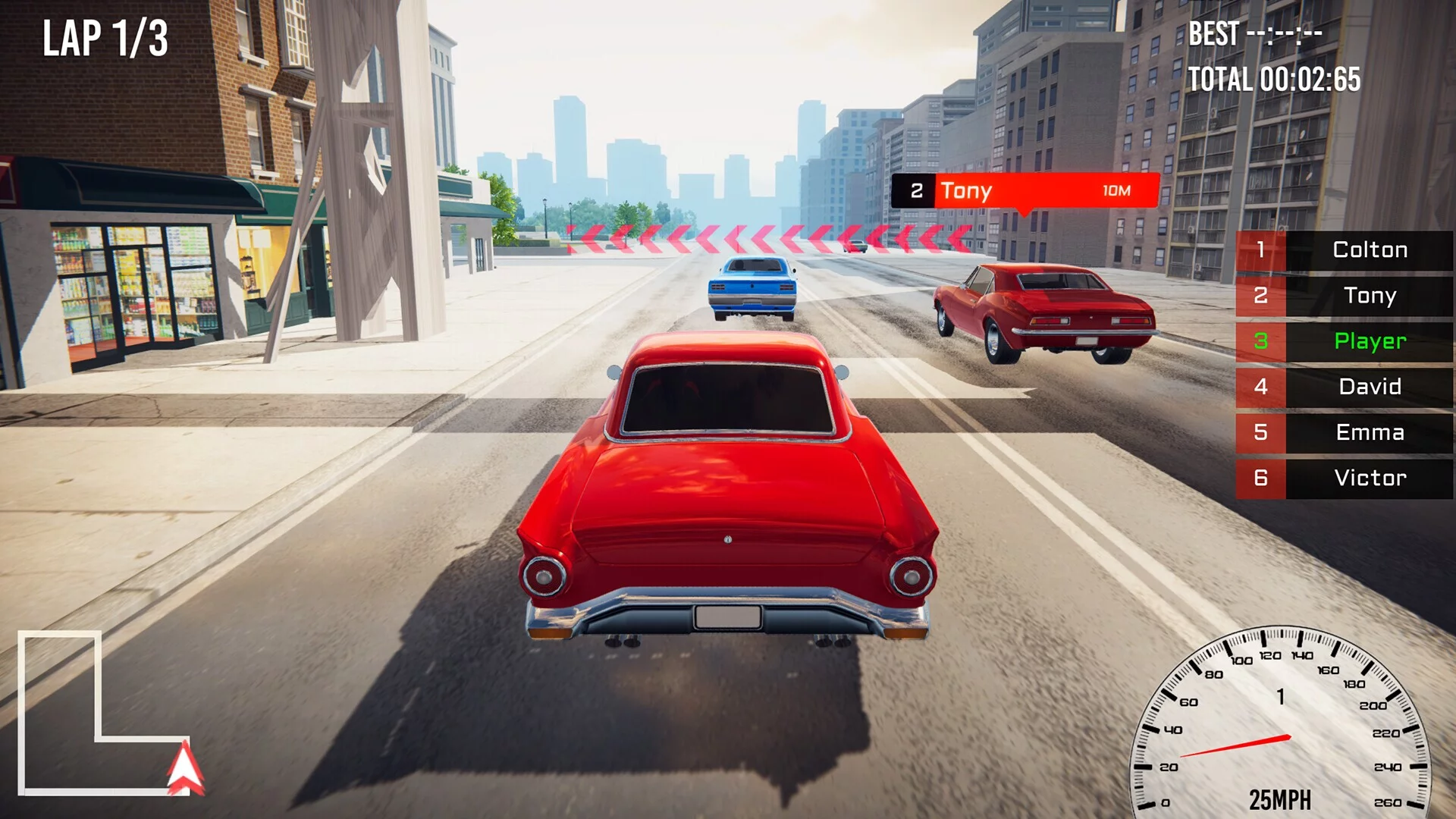 Изображение игры: Sunset Racer