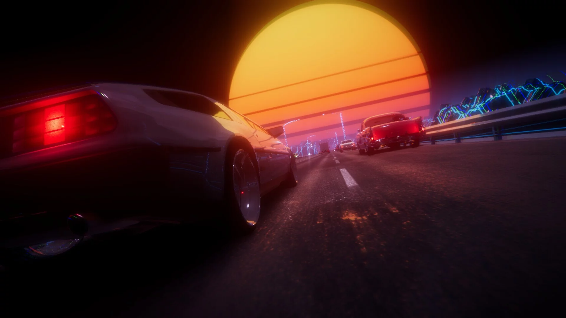 Изображение игры: Synthwave Driver