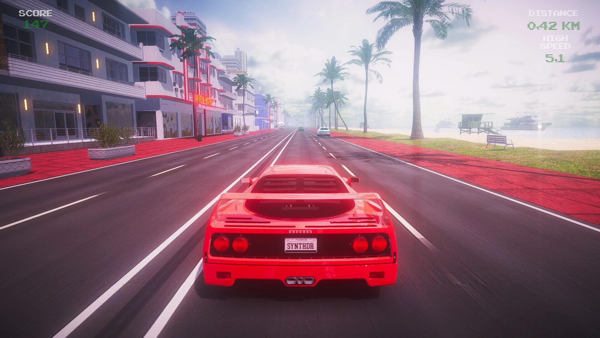 Изображение игры: Synthwave Driver